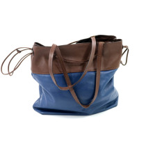 Miu Miu Shopping Pelle Blu e Marrone