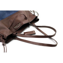 Miu Miu Shopping Pelle Blu e Marrone