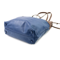 Miu Miu Shopping Pelle Blu e Marrone