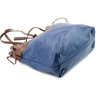 Miu Miu Shopping Pelle Blu e Marrone