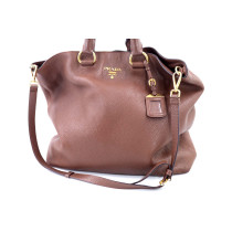 Prada Shopping Pelle Marrone