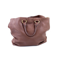 Prada Shopping Pelle Marrone