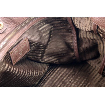 Prada Shopping Pelle Marrone
