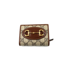 Gucci Portafoglio Horsebit GG Beige