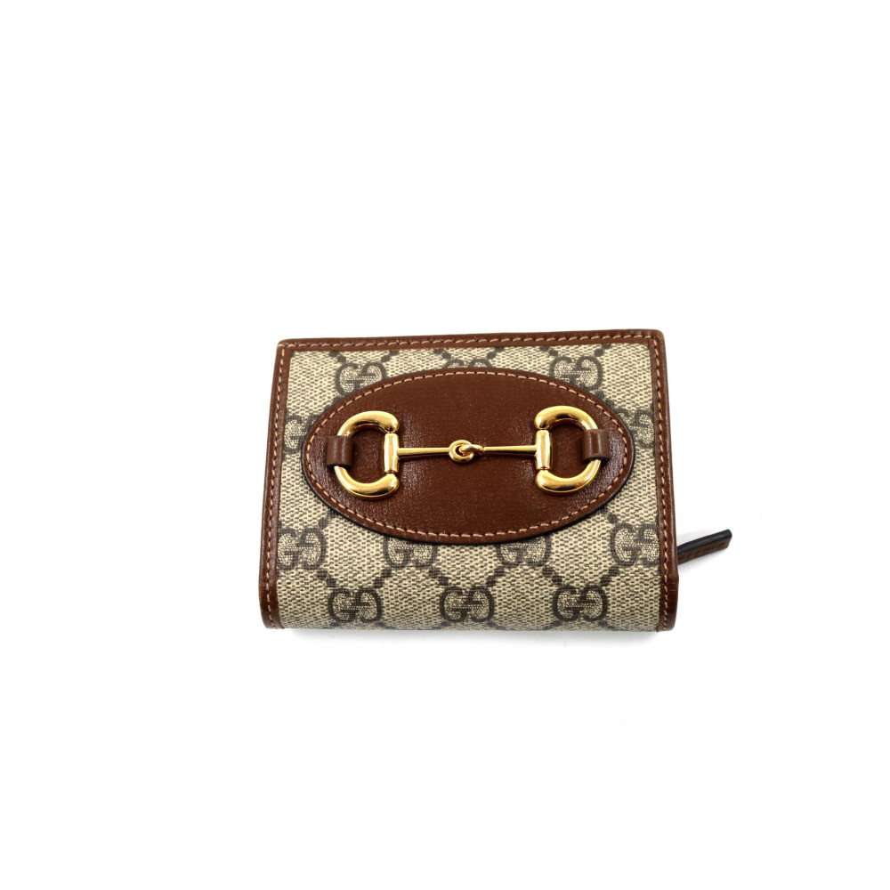 Gucci Portafoglio Horsebit GG Beige