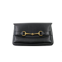 Gucci Bright Bit Pochette Pelle di Vitello Nera