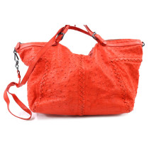 Bottega Veneta Shopping Struzzo Rossa
