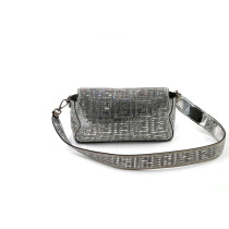 Fendi Baguette Paillettes Argento
