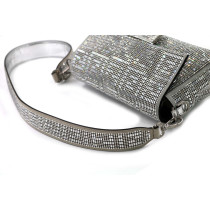 Fendi Baguette Paillettes Argento