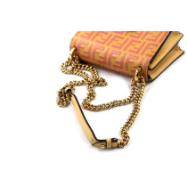 Fendi Kan U Pelle Rosa e Giallo