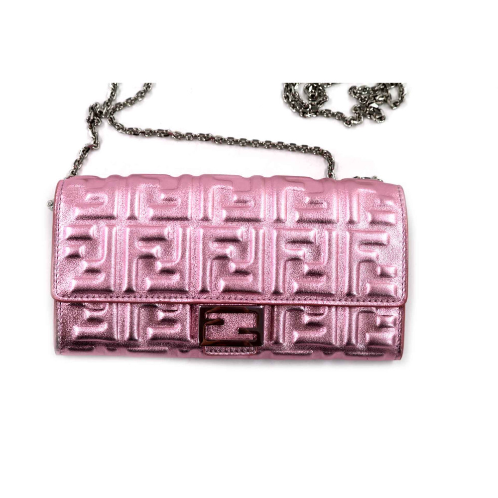 Fendi Woc Pelle Rosa Irridescente