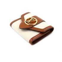 Louis Vuitton Portafoglio Pont Neuf Wallet Tela Beige