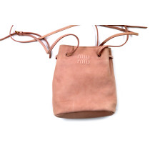 Miu Miu Tracollina Pelle Rosa
