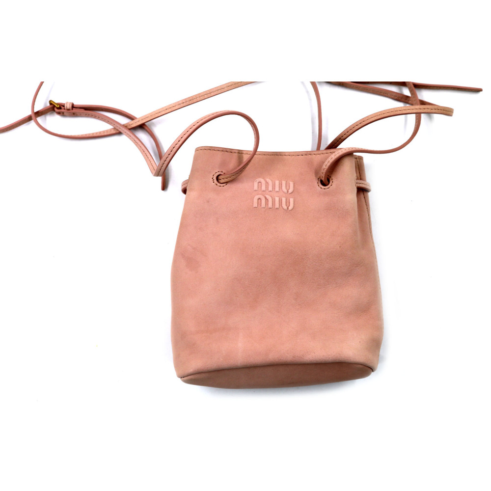 Miu Miu Tracollina Pelle Rosa