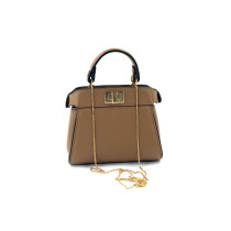 Fendi Peekaboo Pelle Marrone