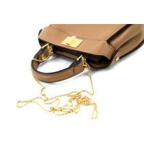 Fendi Peekaboo Pelle Marrone