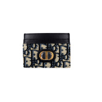 Dior Portacarte Tela Jacquard Blu