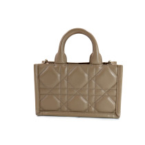 Dior Book Tote Mini Pelle Tortora