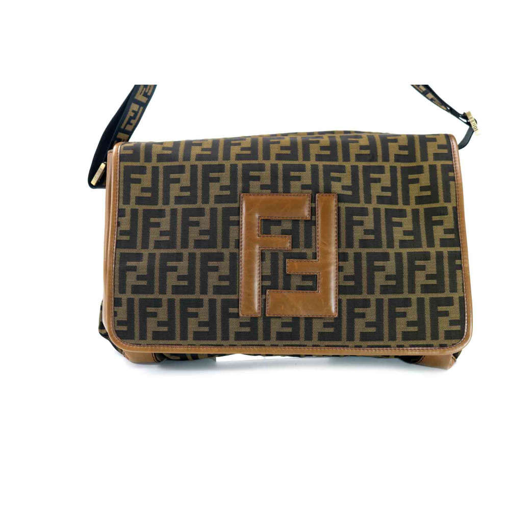Fendi Tracolla Zucca Marrone