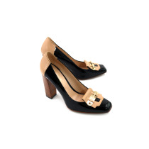 Tod's Decollete Vernis Nera e Beige