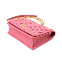 Miu Miu Tracollina Pelle Rosa