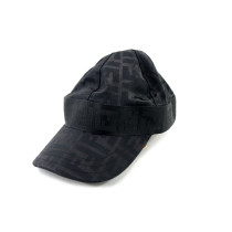 Fendi Cappello Cotone e Nylon Nero