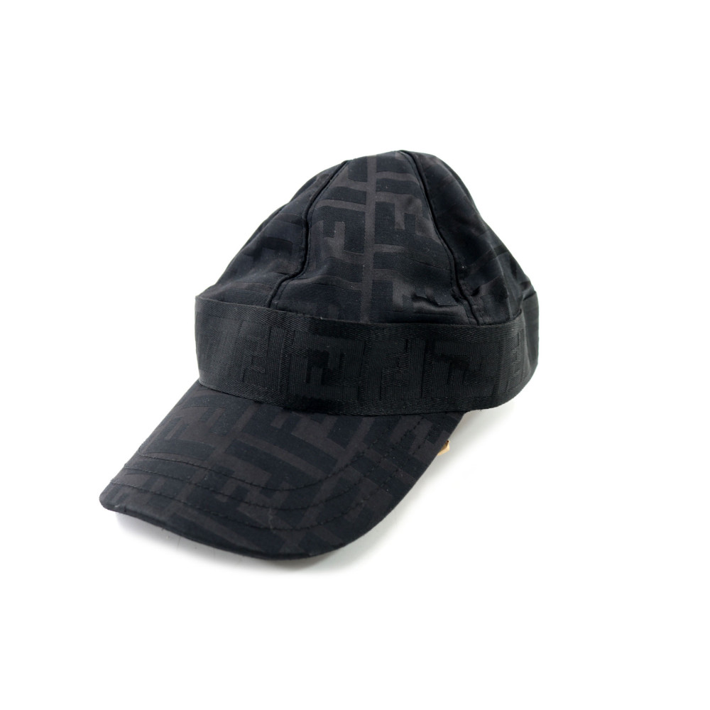 Fendi Cappello Cotone e Nylon Nero