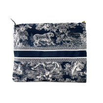 Dior Pochette Travel Tela Blu