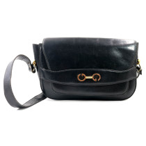 Gucci Tracolla Vintage Pelle Nera