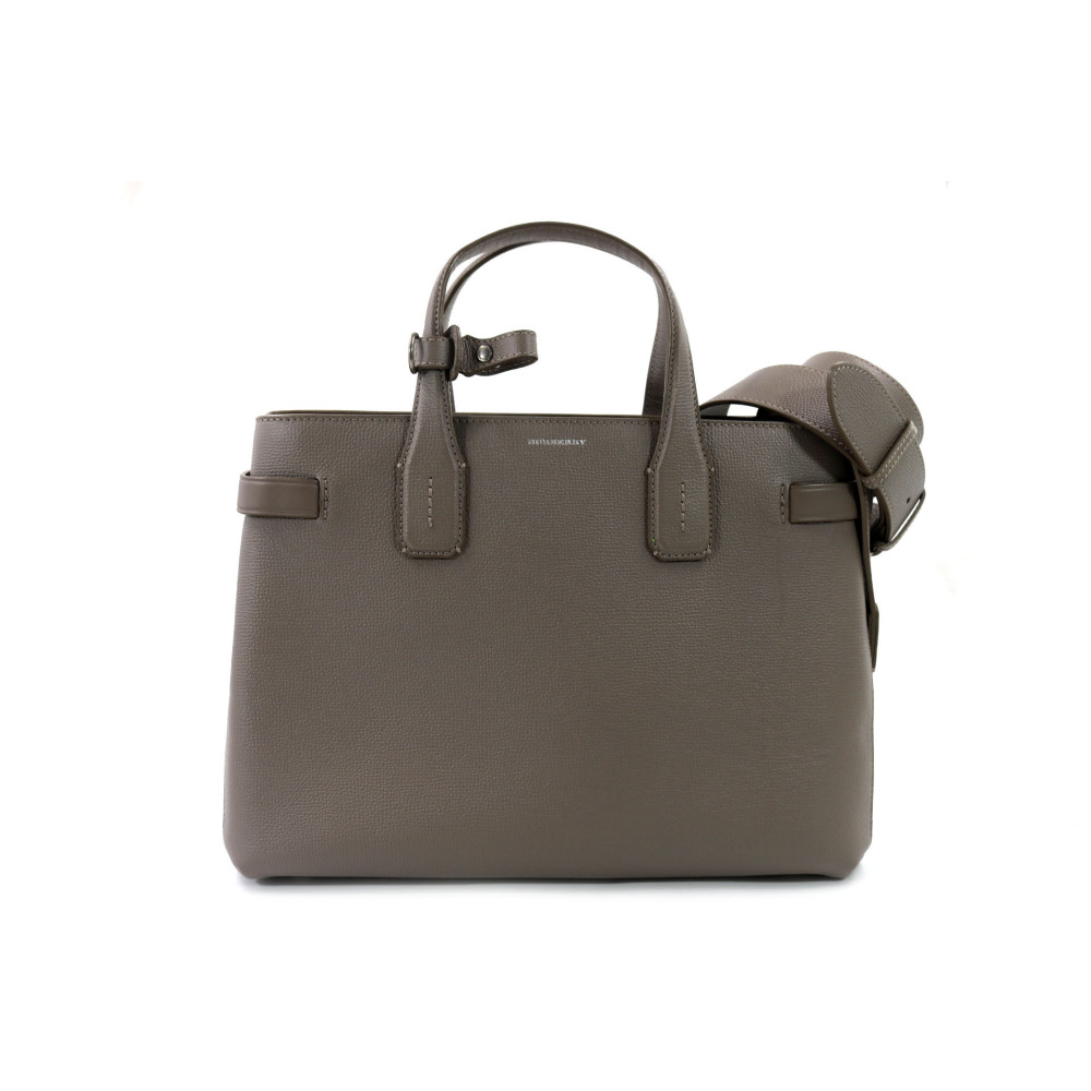 Burberry Shopping Pelle Grigia