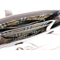 Burberry Shopping Pelle Grigia