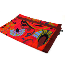 Gucci Pareo Cotone Rosso e Verde