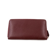 Prada Portafoglio Pelle Saffiano Marrone