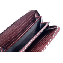 Prada Portafoglio Pelle Saffiano Marrone