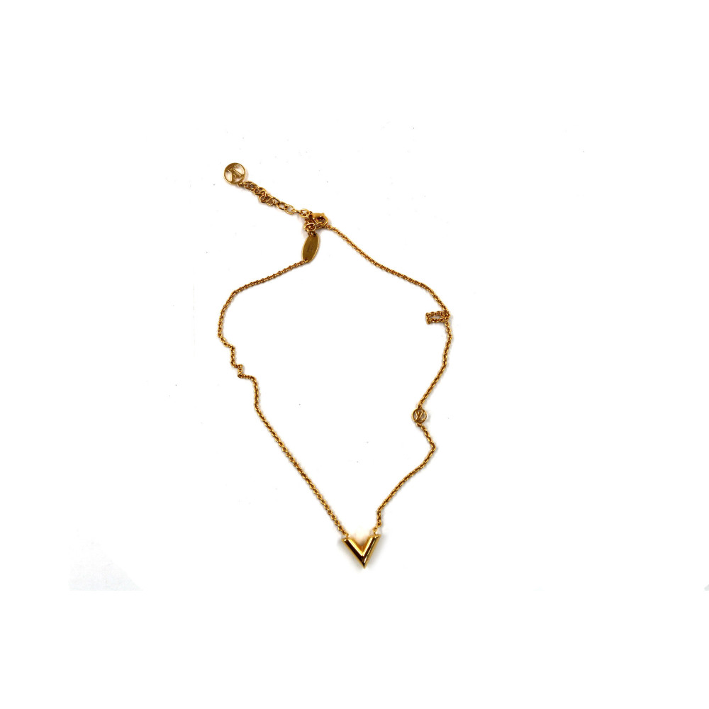 Louis Vuitton Collana Essential V Ottone Oro