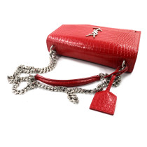 Saint Laurent Sunset Media Pelle Rossa