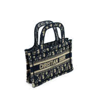 Dior Book Tote Mini Tela Blu