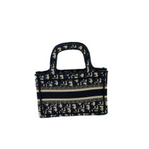 Dior Book Tote Mini Tela Blu