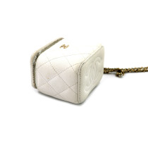 Chanel Vanity Case Pelle Bianca