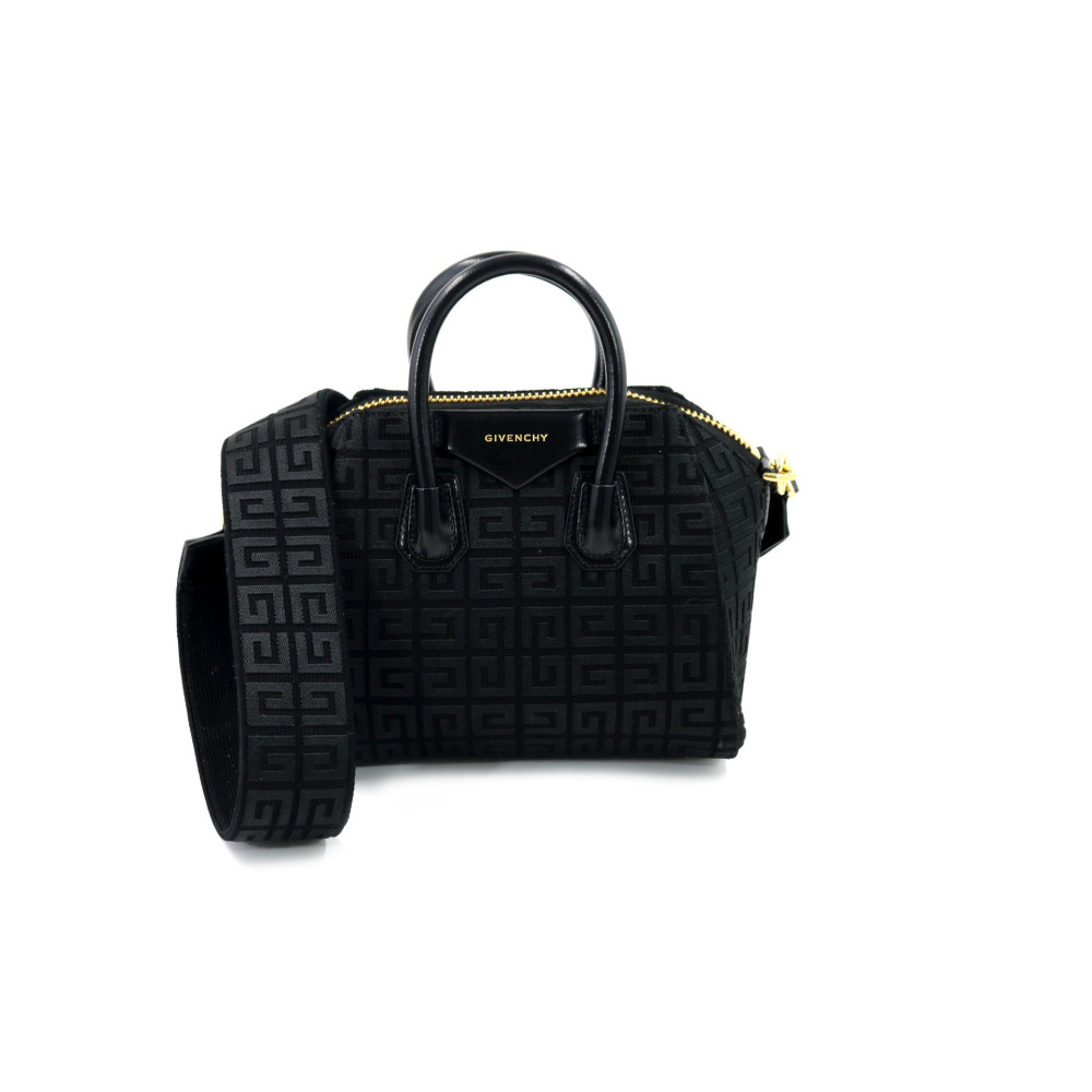 Givenchy Antigona Tessuto e Pelle Nera