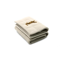 Saint Laurent Portafoglio Pelle Panna