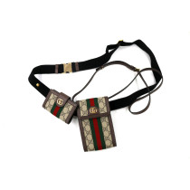 Gucci Cintura Tela Marrone