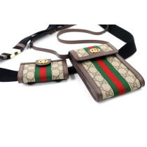Gucci Cintura Tela Marrone