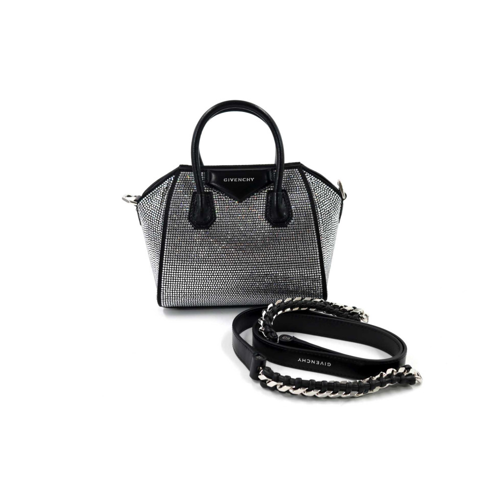 Givenchy Antigona Seta Nera e Swarovski Argento