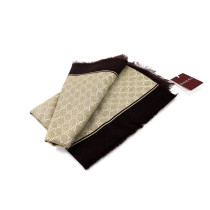 Gucci Stola Lana Beige e Marrone
