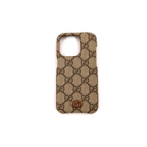 Gucci Portacellulare Iphone 14 Pro Pelle Marrone