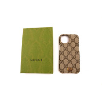 Gucci Portacellulare Iphone 14 Pro Pelle Marrone