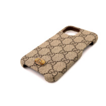 Gucci Portacellulare Iphone 14 Pro Pelle Marrone