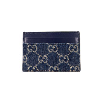 Gucci Portacarte Denim GG Blu
