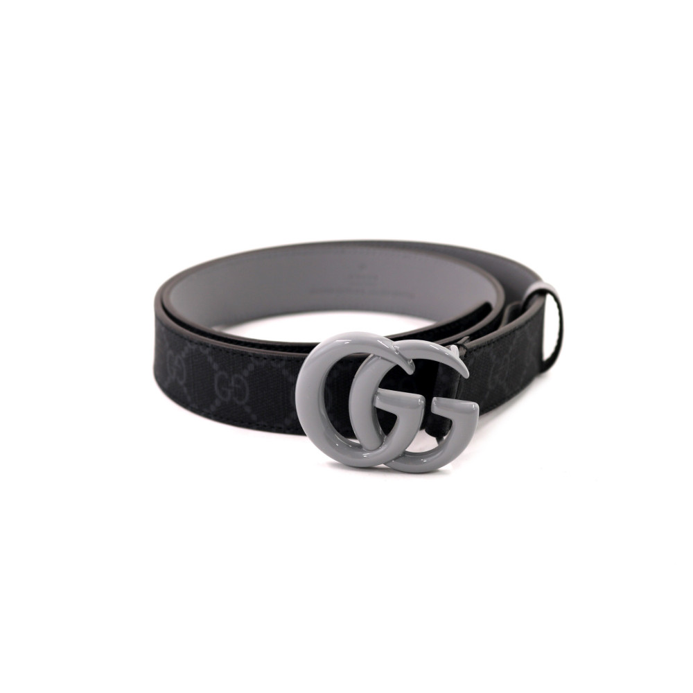 Gucci Cintura Pelle Nera e Marrone